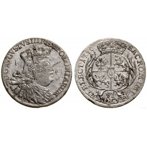 Poland, sixpence, 1756 EC, Leipzig