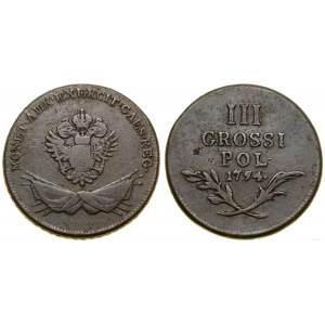 Poland, 3 pennies, 1794, Vienna