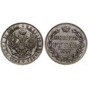 Polen, Rubel, 1847 MW, Warschau