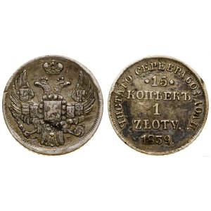 Polska, 15 kopiejek = 1 złoty, 1839 НГ, Petersburg