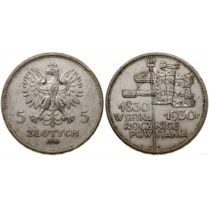 Polsko, 5 zlotých, 1930, Varšava