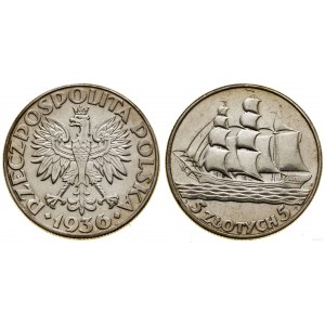 Poľsko, 5 zlotých, 1936, Varšava