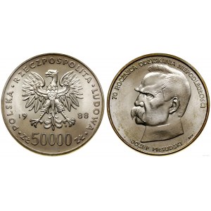 Polsko, 50 000 PLN, 1988, Varšava