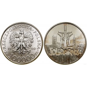 Polska, 100.000 złotych, 1990, USA