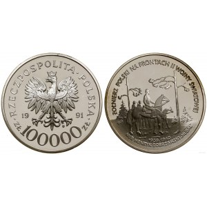 Polska, 100.000 złotych, 1991, Warszawa
