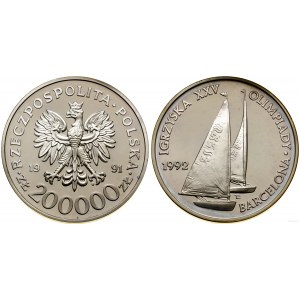 Poland, 200,000 zloty, 1991, Warsaw