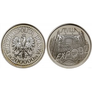 Poland, 200,000 zloty, 1992, Warsaw