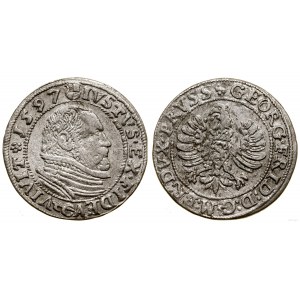 Prusy Książęce (1525-1657), grosz, 1597, Królewiec