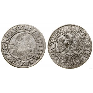 Silesia, 3 krajcars, 1651 GH, Wrocław