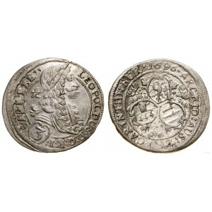 Rakúsko, 3 krajcars, 1696 CS, Sankt Veit