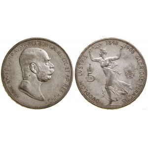 Rakousko, 5 korun, 1908, Vídeň