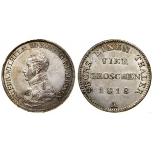 Germany, 1/6 thaler, 1818 A, Berlin