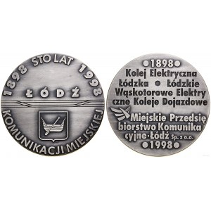 Poland, 100 years of Municipal Transport in Lodz, 1998, Warsaw