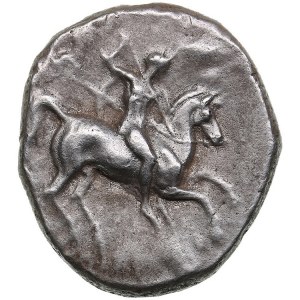 Calabria, Tarentum AR Didrachm or Nomos - c. 281-240 BC