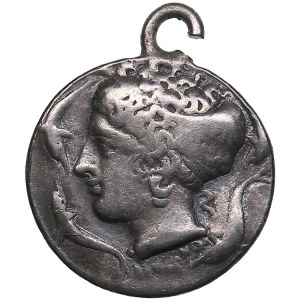 Sicily, Syracuse AR Hemidrachm 415-406 BC