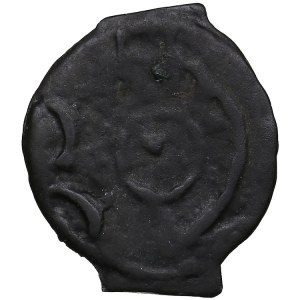 Britannia, Cantiaci Angular Bull Cast Potin 18mm. 100-50 BC.