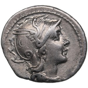 Roman Republic AR Denarius - C. Claudius Puleher (c. 110-109 BC)
