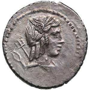 Roman Republic AR Denarius - L. Julius Bursio (c. 85 BC)
