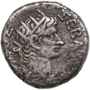 Egypt, Alexandria BI Tetradrachm - Nero, with Divus Augustus (AD 54-68)