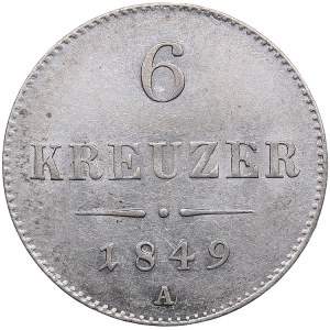 Austria 6 Kreuzer 1849 A - Franz Joseph I (1848-1916)