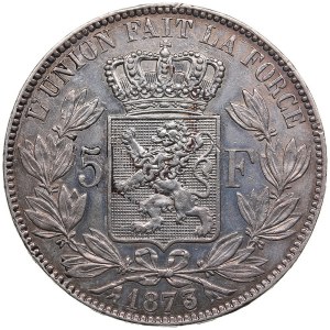 Belgium 5 Francs 1873 - Leopold II (1865-1909)