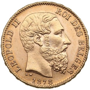 Belgium 20 Francs 1878 - Léopold II (1865-1909)