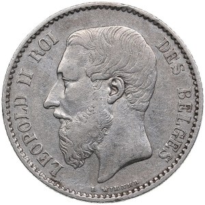 Belgium 1 Franc 1886 - Leopold II (1865-1909)