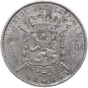 Belgium 1 Franc 1886 - Leopold II (1865-1909)
