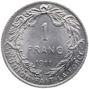 Belgium 1 Franc 1911 - Albert I (1909-1934)