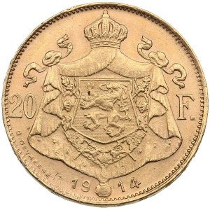Belgium 20 Francs 1914 - Albert I (1909-1934)