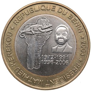 Benin 6000 Francs CFA / 4 Africa 2003 - President Mathieu Kerekou