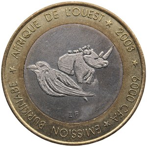 Burkina Faso 6000 Francs CFA / 4 Africa 2003
