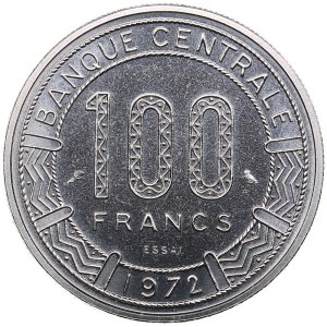 Cameroon 100 Francs 1972 ESSAI (Pattern)