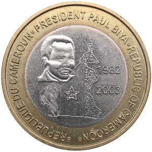 Cameroon 6000 Francs CFA / 4 Africa 2003