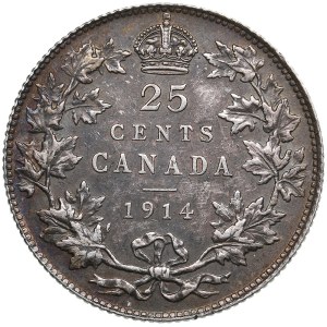 Canada 25 Cents 1914 - George V (1910-1936)