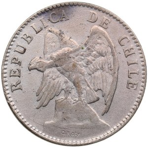 Chile 20 Centavos 1908 S