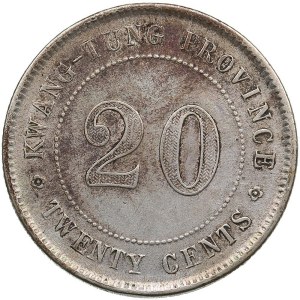 China, Kwang-Tung 20 cents 1921