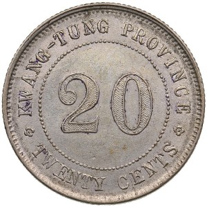 China, Kwang-Tung 20 cents 1922