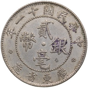 China, Kwang-Tung 20 cents 1922