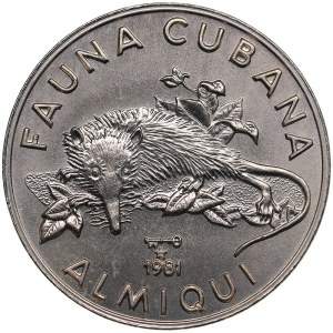 Cuba 1 Peso 1981 - Solenodon