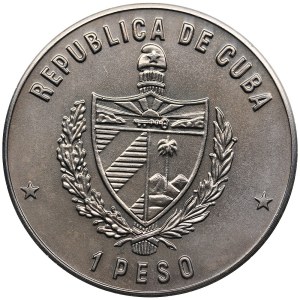 Cuba 1 Peso 1985 - Crocodile head