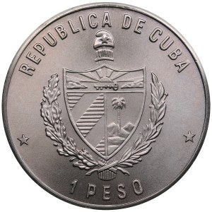 Cuba 1 Peso 1985 - Cuban Parrot Head