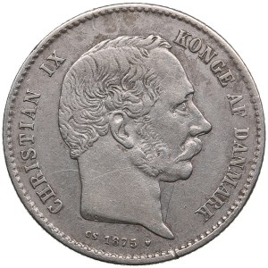 Denmark 1 Krone 1875 CS - Christian IX (1875-1898)