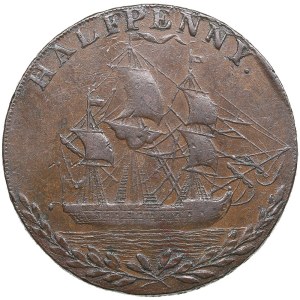 Great Britain, Hampshire, Portsea Æ Half Penny Token 1794