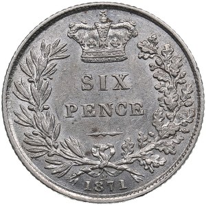 Great Britain 6 Pence 1871