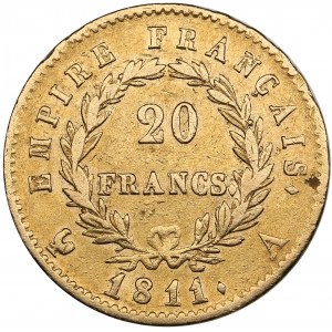 France 20 Francs 1811 A - Napoleon I (1804-1814, 1815)