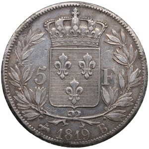 France 5 Francs 1819 B