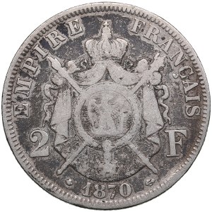 France 2 Francs 1870 - Napoleon III (1852-1870)