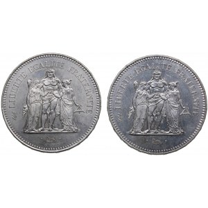 France 50 Francs 1976, 1979 (2)