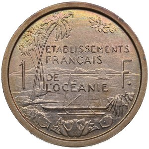 France, French Oceania 1 Franc 1949 ESSAI (Pattern)